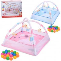 Килимок для малюків,з брязкальцями,кульками,в кор-ці,53х46х10см №1688-112(8)