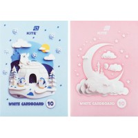 Картон білий А4 одностор. 10арк. №K26-1254/Kite/(20)