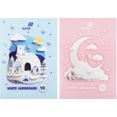 Картон білий А4 одностор. 10арк. №K26-1254/Kite/(20)