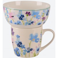 Набір столовий керам 2предм. "Limited Edition Flowers Blue" №B497/B80-SU2742A