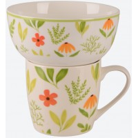 Сервіз столовий керам. 2предм. "Limited Edition Flowers Green" №B497,B80-SU2742B