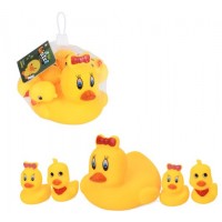 Іграшка для купання "Качка з каченятами" в сітці,16х15х14см №669-002A5(72)