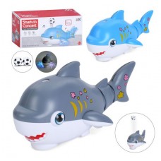 Акула 25см,на бат-ці,муз./звук,світло,їздить,в кор-ці,24х12х11см №683B(30)