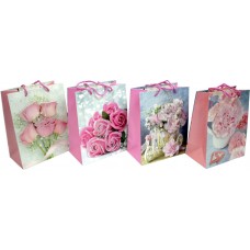 Пакет подарунковий папер. 18х23х8,5см, 3D,4 види №287-M/461664/Leader/(12)