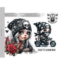 Скетчбук 24/100 А5 б/лін. мат.лам. №24387/БК005/9/Мандарин/(16)