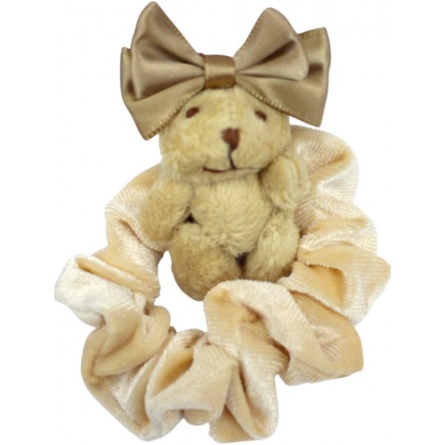 Резинка велюр об'ємна з прикрасою №RDM-50-2(12)