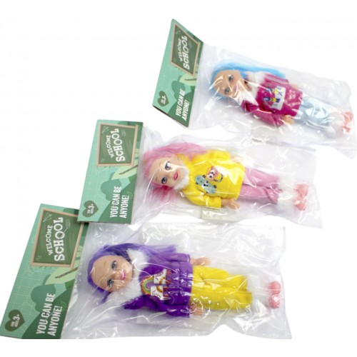 Лялька 14см,10х19х3см,в кульку,3 види №A129(80)