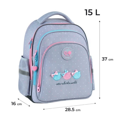 Рюкзак "GoPack" Education Cat's Rules 3від.,2карм.№GO26-2606S-1(10)
