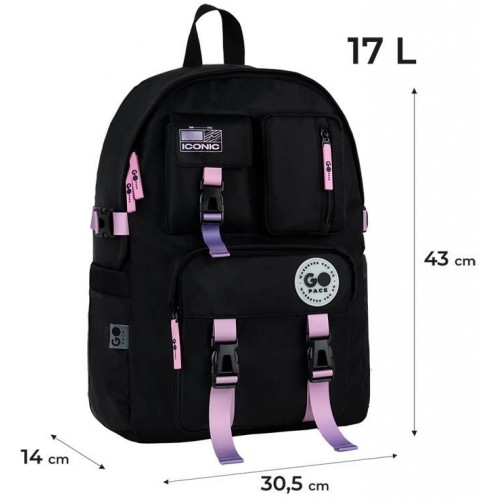 Рюкзак "GoPack" Education Teens 1від.,5карм. чорний, градієнт №GO26-2500L-2(10)