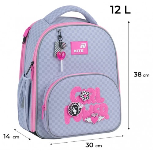 Рюкзак каркасний "Kite" Education Girl's Power 2від.,3карм. №K26-556M-1(4)