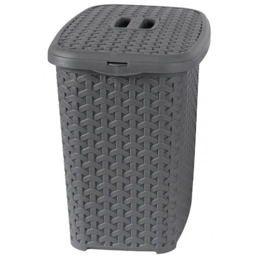 Кошик з кришкою 6л сірий №К7-130(8)
