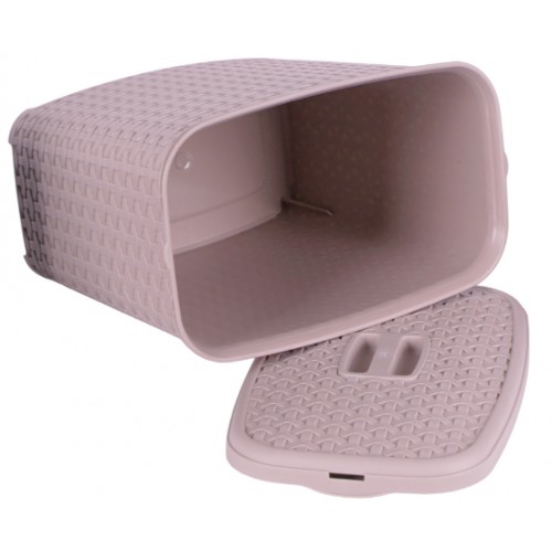 Кошик з кришкою 6л пудровий №К7-805(8)