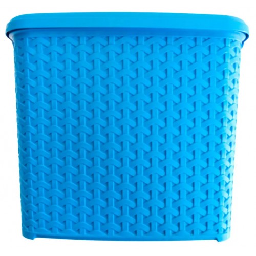 Кошик з кришкою 6л блакитний №К7-439(8)