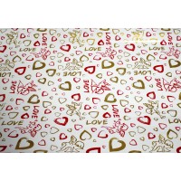Папір пакувальний 70х100см Love №128/Фоліо/(200)