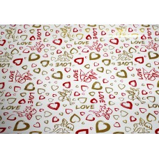 Папір пакувальний 70х100см Love №128/Фоліо/(200)
