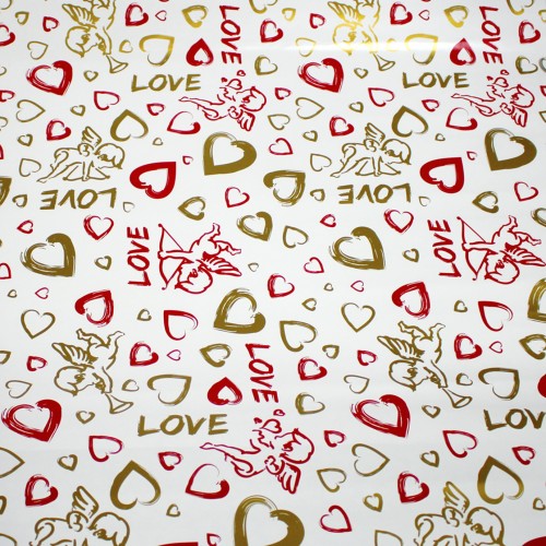 Папір пакувальний 70х100см Love №128/Фоліо/(200)