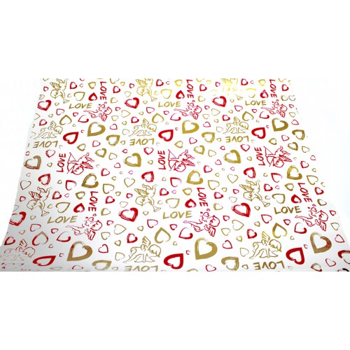 Папір пакувальний 70х100см Love №128/Фоліо/(200)