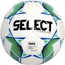 М'яч футбольний "Select Campo Pro IMS" розмір 5,біло-зелений