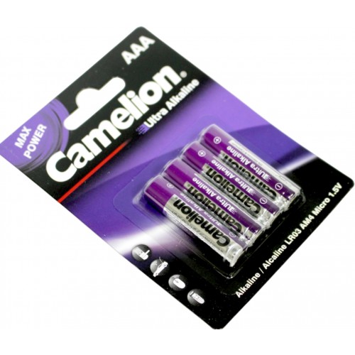 Батарейки Camelion Max Power Ultra violet LR-03/блістер 4шт (12)(288)