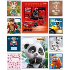 Зошит 12арк. лін. /ТВ/ "12ЛВ МІКС-3" №ТА62108(25)(600)