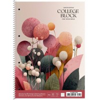 Коледж-блок А4+ 80арк. кліт. мат. лам.,кремовий блок №A4-080-6718K/Школярик/(4)(36)