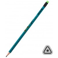 Олівець гр. "Kite" №K26-046-2 Next Level з гумкою,тригран.,в тубі(36)(432)