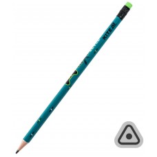 Олівець гр. "Kite" №K26-046-2 Next Level з гумкою,тригран.,в тубі(36)(432)