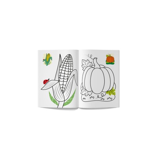 Книга А5 "Кольорованка. Овочі" №6291/Кристал Бук/(50)