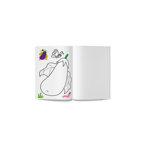 Книга А5 "Кольорованка. Овочі" №6291/Кристал Бук/(50)