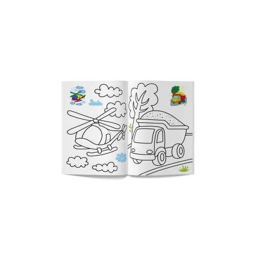 Книга А5 "Кольорованка. Транспорт" №6314/Кристал Бук/(50)