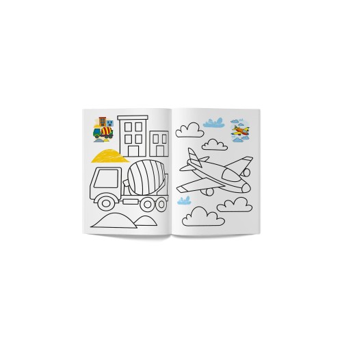 Книга А5 "Кольорованка. Транспорт" №6314/Кристал Бук/(50)