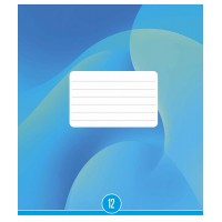 Зошит 12арк. лін. Школярик "Self-colored gradient (патерн)" ВД-лак №012-3654L(30)(300)