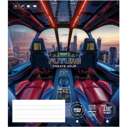 Зошит 18арк. кліт. Школярик виб. УФ-лак №018-3674K(30)(300)