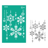 Трафарет багаторазовий самоклеючий "Rosa Talent" Новий рік 13х20см №3068/GPT500831782