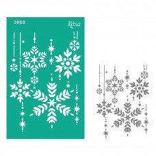 Трафарет багаторазовий самоклеючий "Rosa Talent" Новий рік 13х20см №3068/GPT500831782