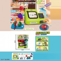 Касовий апарат на бат,звук,скан,прод-и,дошка,кух.набір,гроші,в кульку,21х27х9см №GJJ-L-101