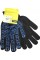 Рукавиці трикотажні "Seven" чорн крапка ПВХ "Хвиля" №8511(10)