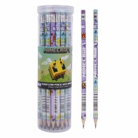 Олівець гр. "Yes" №280693 Minecraft.Spring HB круг. з гумкою,в пласт. тубі(36)(540)