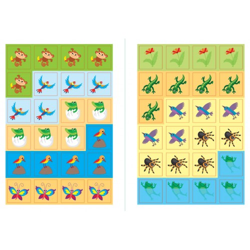 Книжка А5 "Наклей, малятко! Клац-клац! Хто живе в Африці?" 48 наліпки №5020/УЛА/(30)