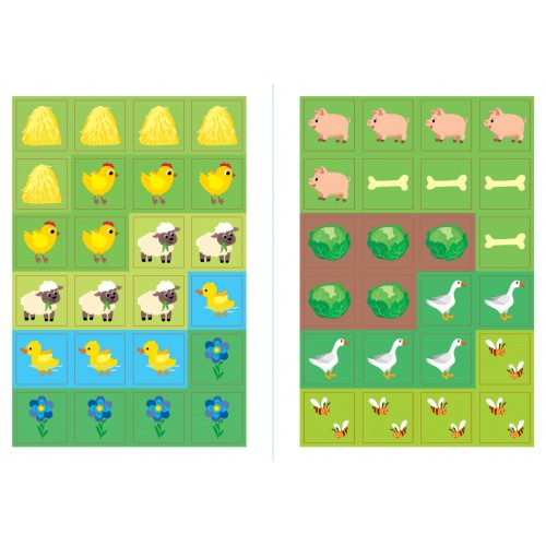 Книжка А5 "Наклей, малятко! Рох-рох! Хто живе на фермі?" 48 наліпки №5037/УЛА/(30)