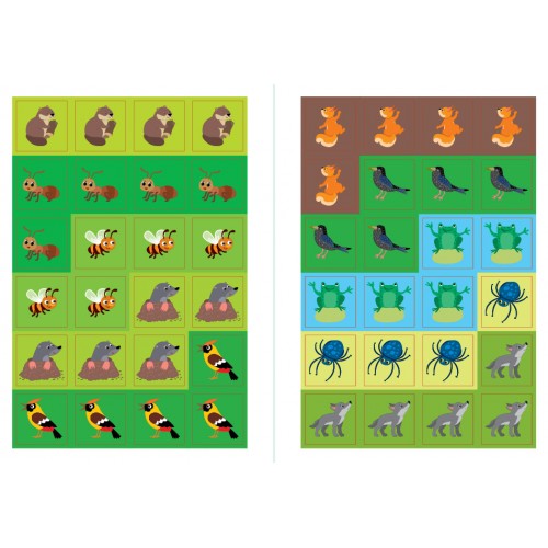 Книжка А5 "Наклей, малятко! Стриб-скок! Хто де живе?" 48 наліпки №5044/УЛА/(30)