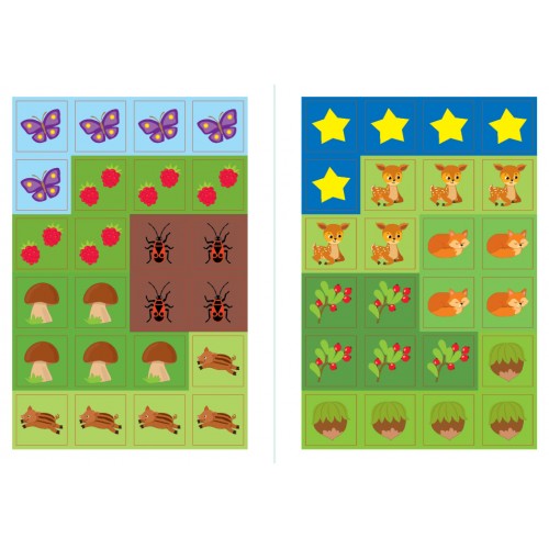 Книжка А5 "Наклей, малятко! Фир-фир! Хто живе в лісі?" 48 наліпки №5051/УЛА/(30)