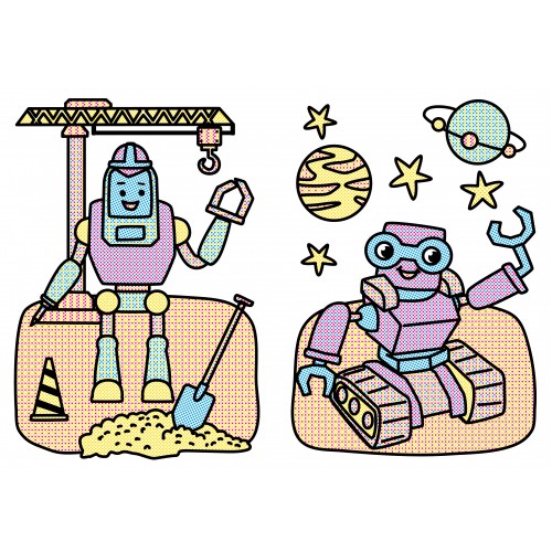 Книжка А5 "Малюємо водою! Роботи" №4337/Ула/(30)