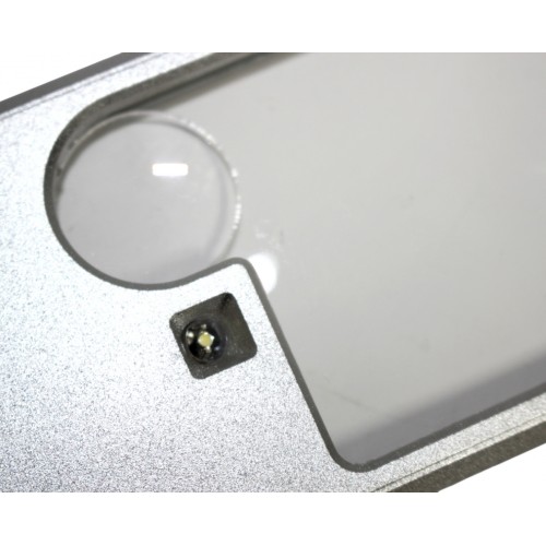 Лупа портативна з світлодіодною підсвіткою,2 лінзи 3х 6х