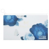 Папка-конверт"Buromax"№BM.3949-17 DL Arabeski на zip-блиск.,матов.напівпрозор.,мор.хвиля