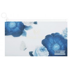 Папка-конверт"Buromax"№BM.3949-17 DL Arabeski на zip-блиск.,матов.напівпрозор.,мор.хвиля