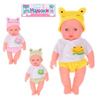 Лялька-пупс 30см,звук,на бат-ці(таблетки),в кульку,3 види 42х19х7см №M1636R/532-K(72)