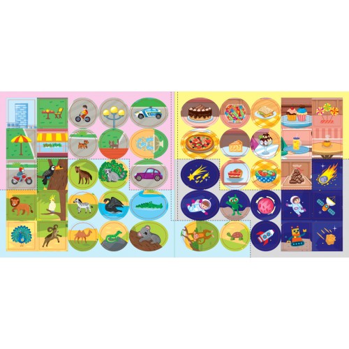 Книжка В5 "Я вчуся читати 5+" 100 наліпок №4306/УЛА/(30)