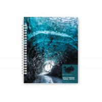 Блокнот пруж. В5 60арк. кліт. карт. "Невідомі куточки світу" Iceland №O20300-04/Optima/