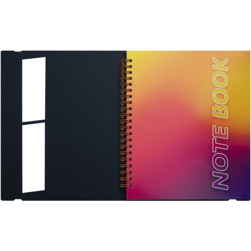 Блокнот пруж. бок. В5 60арк. кліт. пласт. з резинкою №O25948-02/Optima/(40)